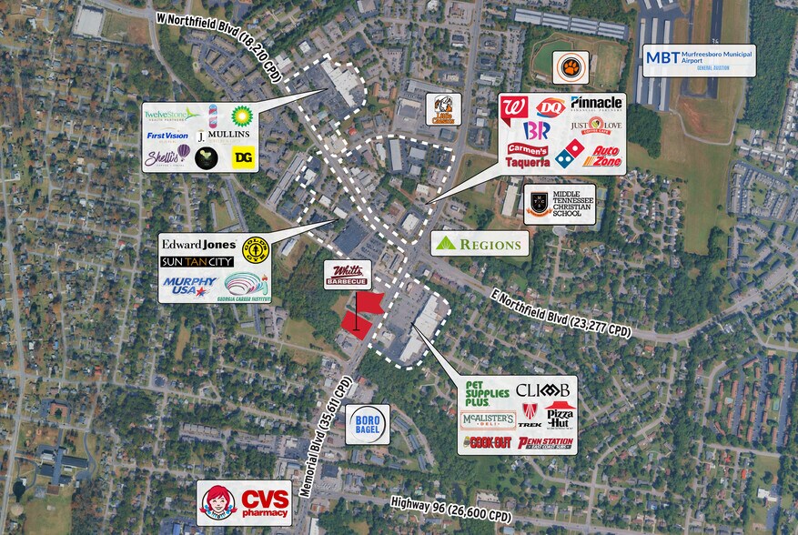 1641 Memorial Blvd, Murfreesboro, TN à louer - Photo de l’immeuble – Image 3 sur 5