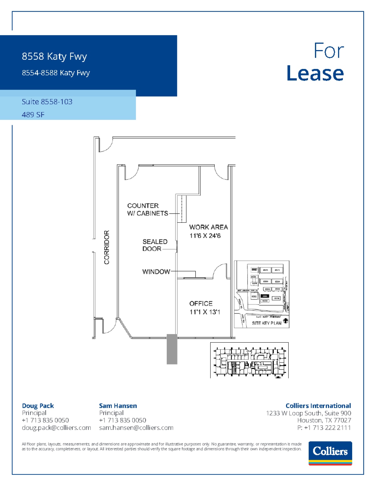 8554 Katy Fwy, Houston, TX à louer Plan d’étage– Image 1 sur 1