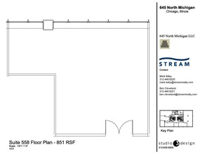 645 N Michigan Ave, Chicago, IL à louer Plan d’étage– Image 1 sur 1