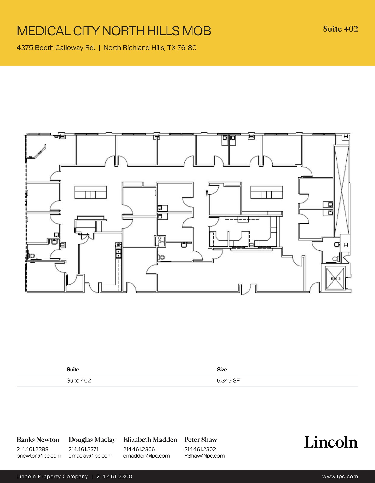 4375 Booth Calloway Rd, North Richland Hills, TX à louer Plan d’étage– Image 1 sur 1