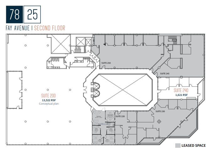 7825 Fay Ave, La Jolla, CA à louer Plan d’étage– Image 1 sur 1