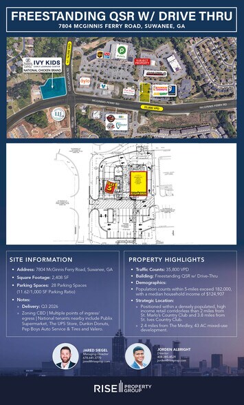 7804 McGinnis Ferry Road, Suwanee, GA à louer - Photo de l’immeuble – Image 2 sur 3