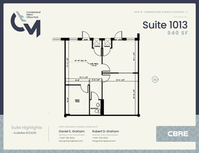 5519 N Cumberland Ave, Chicago, IL à louer Plan d’étage– Image 1 sur 1