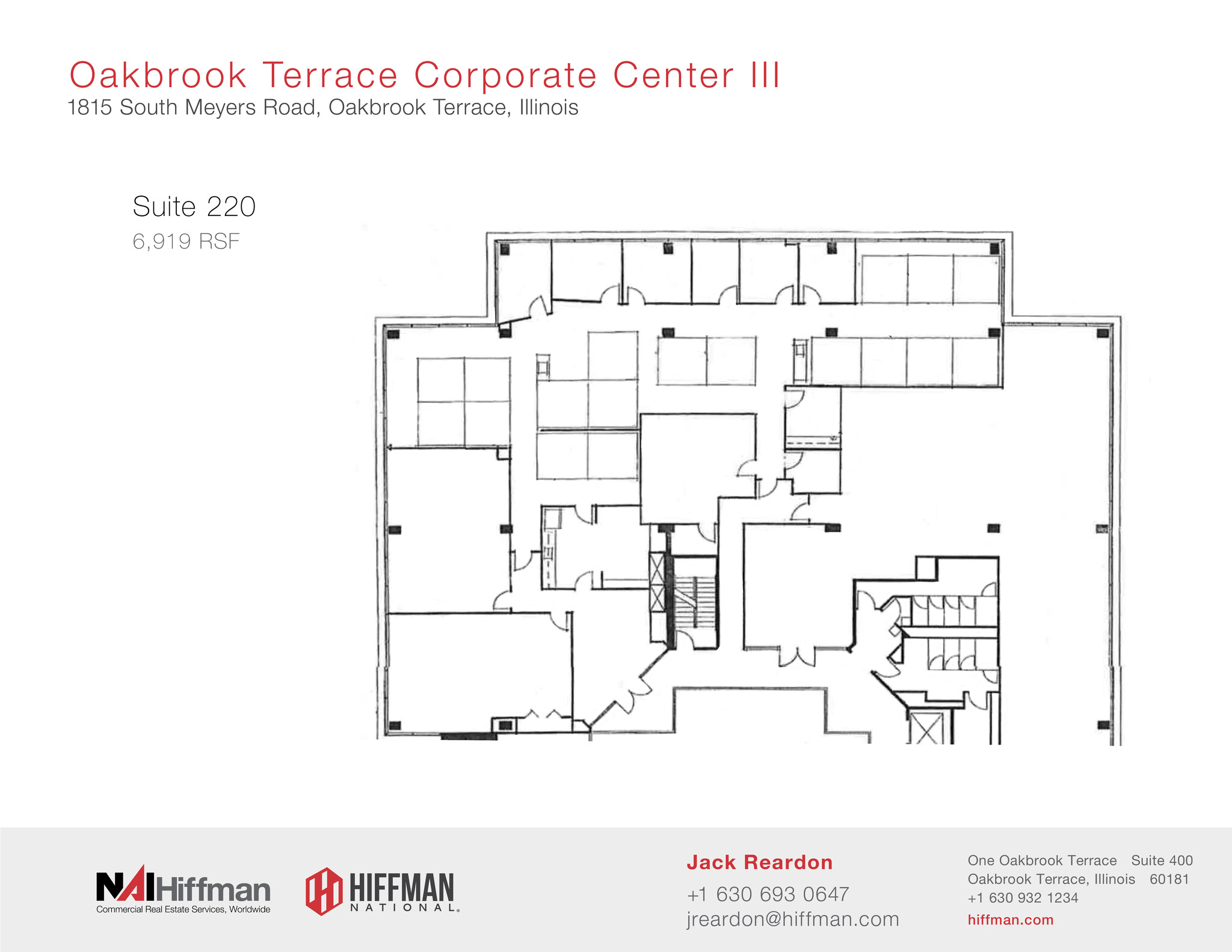 1815 S Meyers Rd, Oakbrook Terrace, IL à louer Plan d’étage– Image 1 sur 1