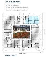 1094 Cudahy Pl, San Diego, CA à louer Plan d’étage– Image 1 sur 1