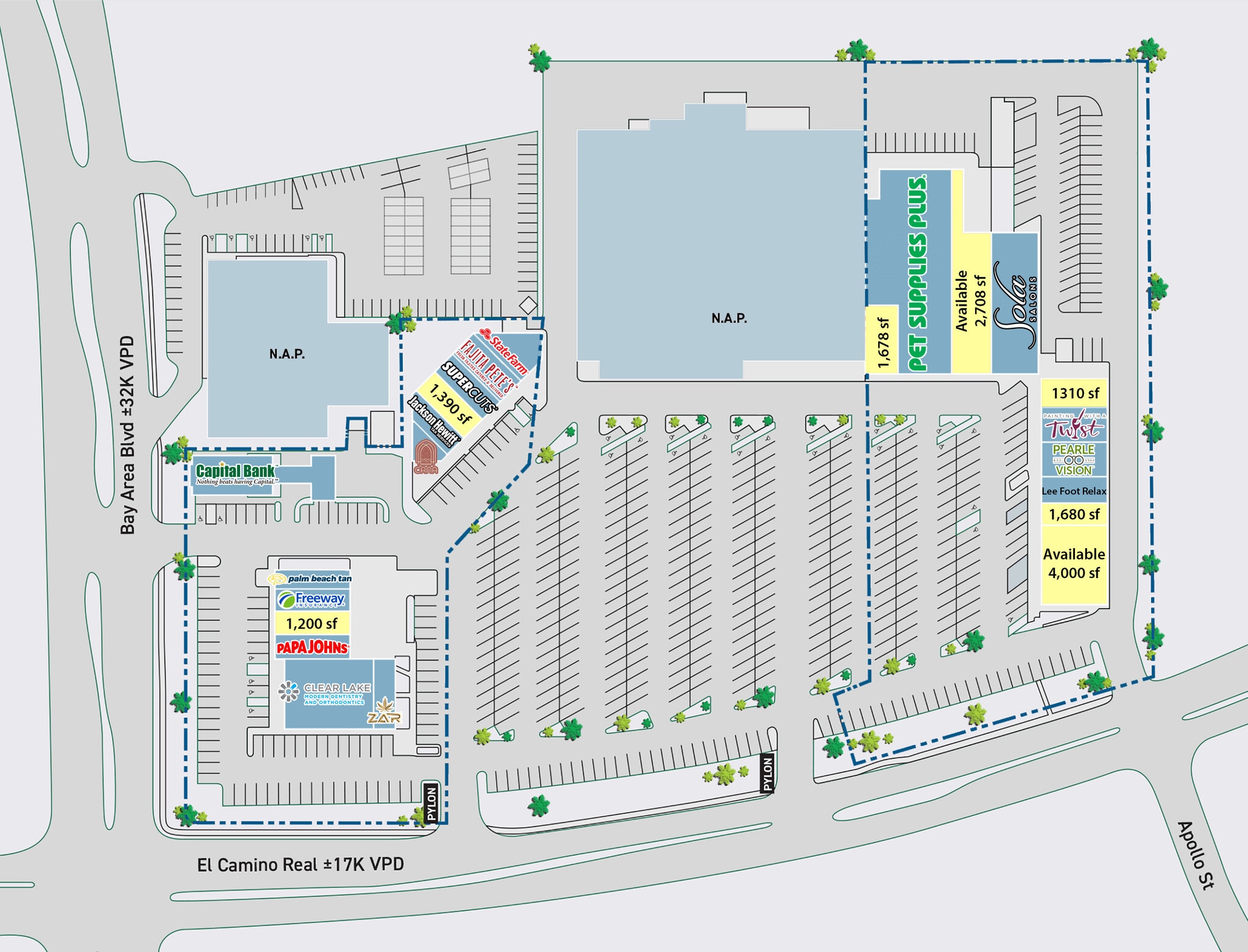 16811 El Camino Real, Houston, TX à louer Plan de site– Image 1 sur 1