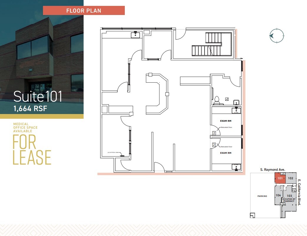 55 E California Blvd, Pasadena, CA à vendre Plan d’étage– Image 1 sur 1