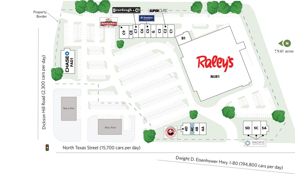 3330-3336 N Texas St, Fairfield, CA à louer - Plan de site – Image 2 sur 10