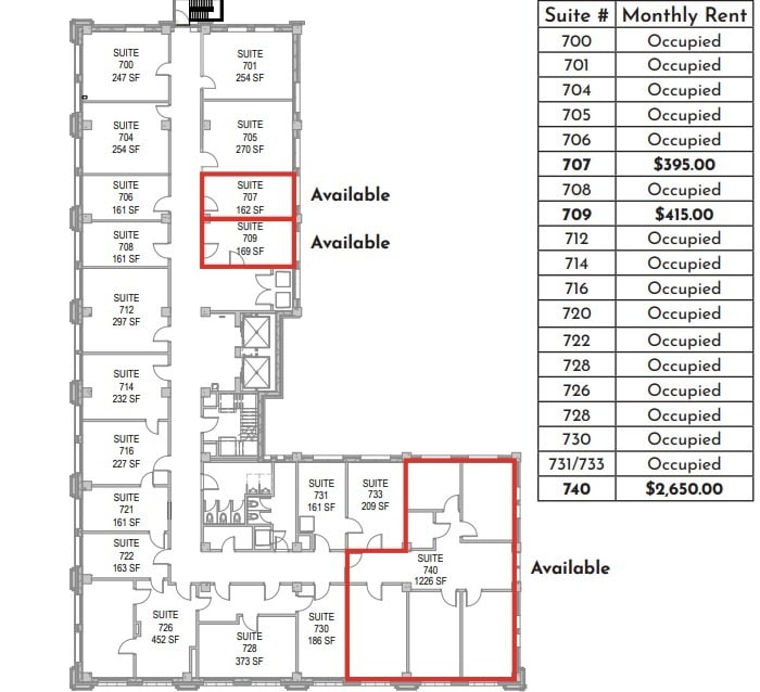 319 S 17th St, Omaha, NE à louer Plan d’étage– Image 1 sur 1