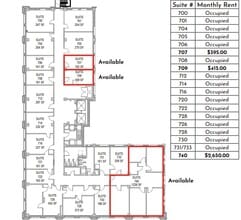 319 S 17th St, Omaha, NE à louer Plan d’étage– Image 1 sur 1