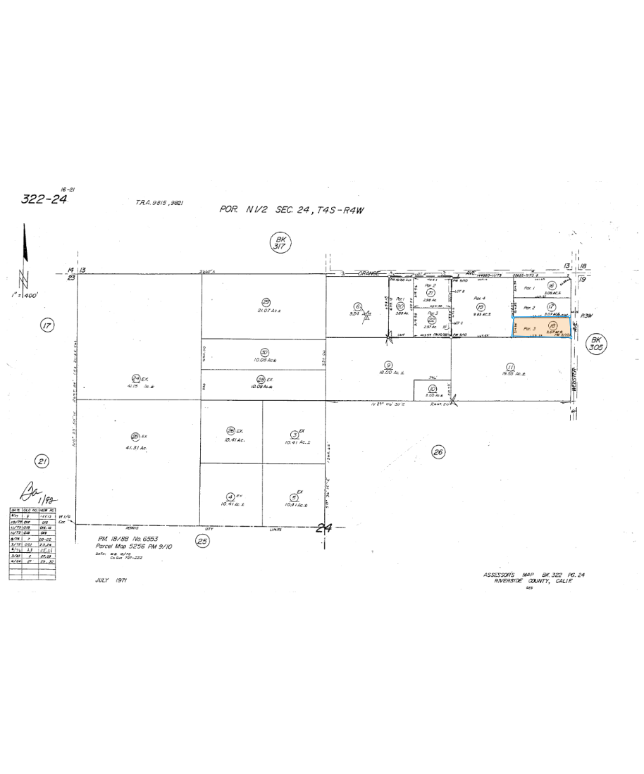 21105 Webster Ave, Perris, CA à vendre Plan cadastral– Image 1 sur 2