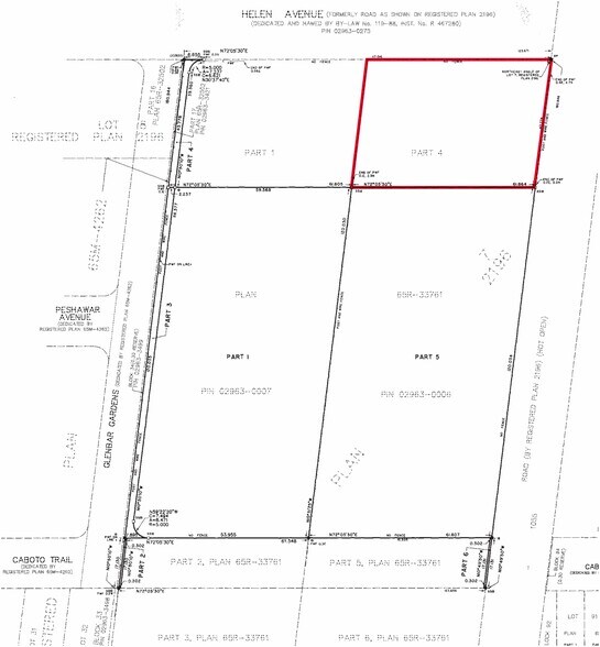 311-313 Helen Ave, Markham, ON à vendre - Plan cadastral – Image 1 sur 1