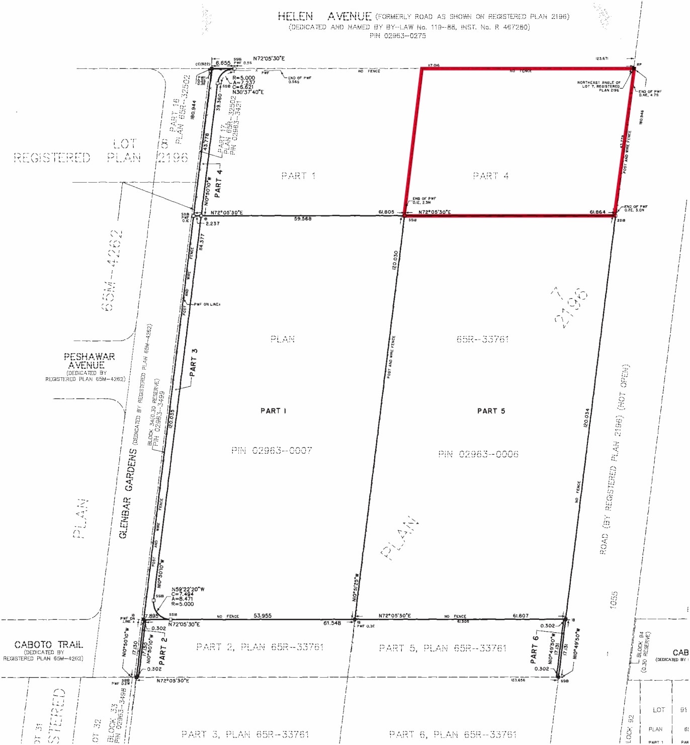 311-313 Helen Ave, Markham, ON à vendre Plan cadastral– Image 1 sur 2