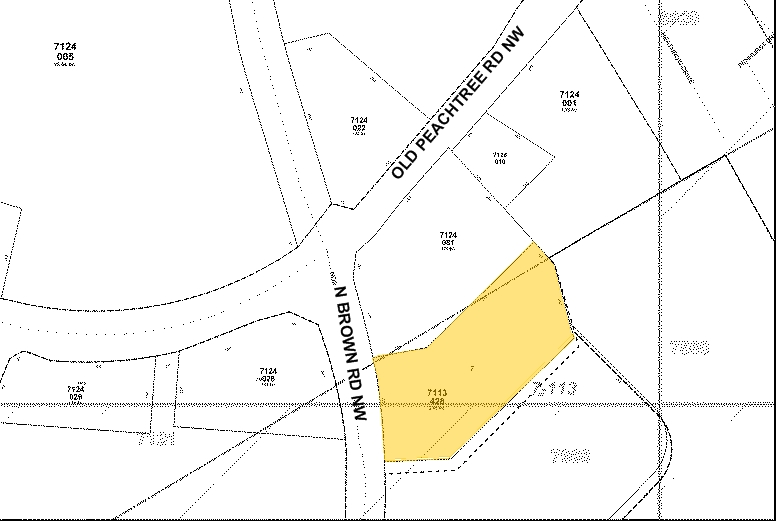 1424 N Brown Rd, Lawrenceville, GA à vendre - Plan cadastral – Image 3 sur 9