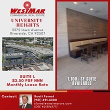 3355 Iowa Ave, Riverside, CA à louer - Vidéo sur l’annonce professionnelle