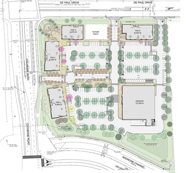 1047 SEC HWY 101 & Cochrane Rd Rd, Morgan Hill, CA à louer - Plan de site – Image 3 sur 3