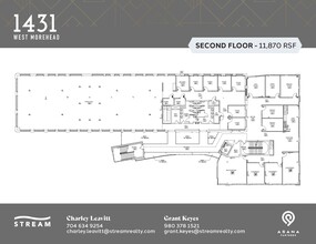 1431 W Morehead St, Charlotte, NC à louer Plan d’étage– Image 1 sur 1