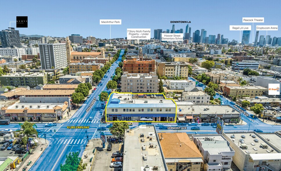 800-814 S Vermont Ave, Los Angeles, CA à vendre - Aérien – Image 2 sur 7