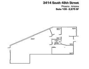 3414 S 48th St, Phoenix, AZ à louer Plan d’étage– Image 1 sur 1
