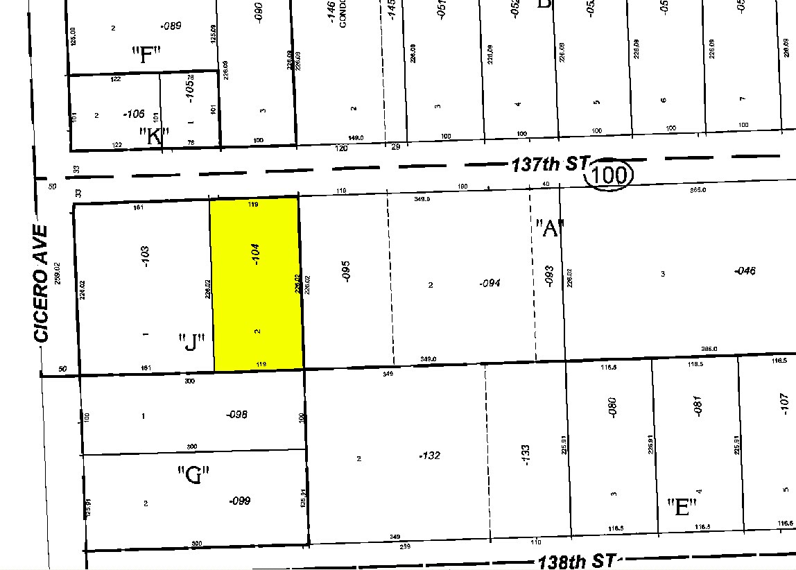 4737-4757 W 137th St, Crestwood, IL à louer Plan cadastral– Image 1 sur 4