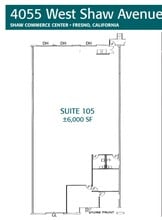 4067 W Shaw Ave, Fresno, CA à louer Plan d’étage– Image 1 sur 1