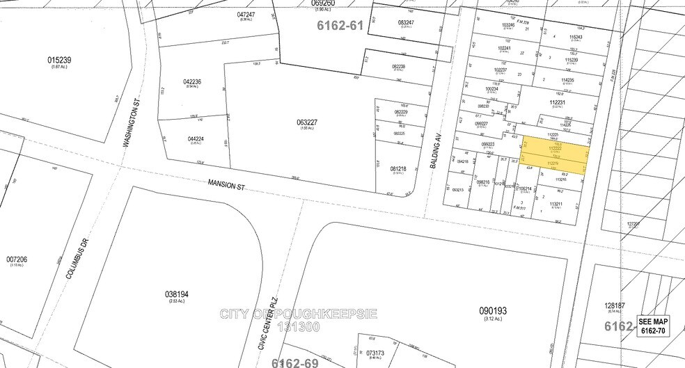 84-86 Garden St, Poughkeepsie, NY à vendre - Plan cadastral – Image 1 sur 1