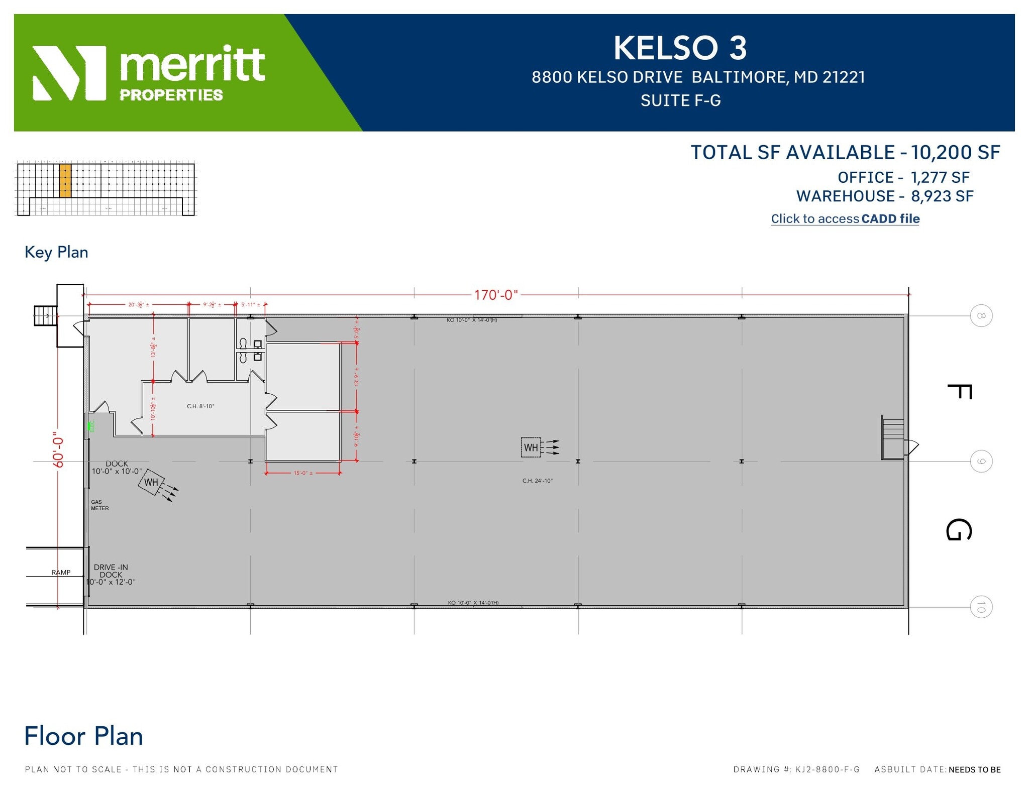 8841-8867 Kelso Dr, Essex, MD à louer Plan d’étage– Image 1 sur 1