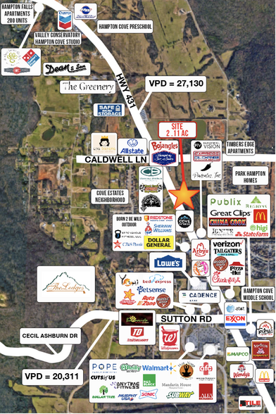 Highway 431, Hampton Cove, AL à vendre - Photo principale – Image 2 sur 2