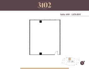 3102 Maple Ave, Dallas, TX à louer Plan d’étage– Image 1 sur 2