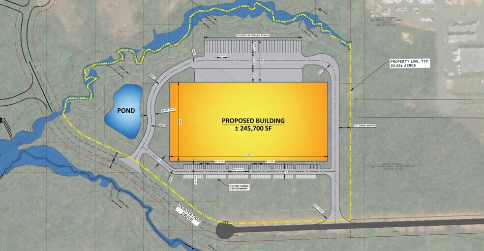 Innovation Dr, Winder, GA à louer - Plan de site – Image 2 sur 2
