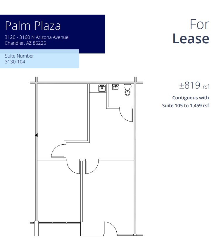 3150 N Arizona Ave, Chandler, AZ à louer Plan d’étage– Image 1 sur 1