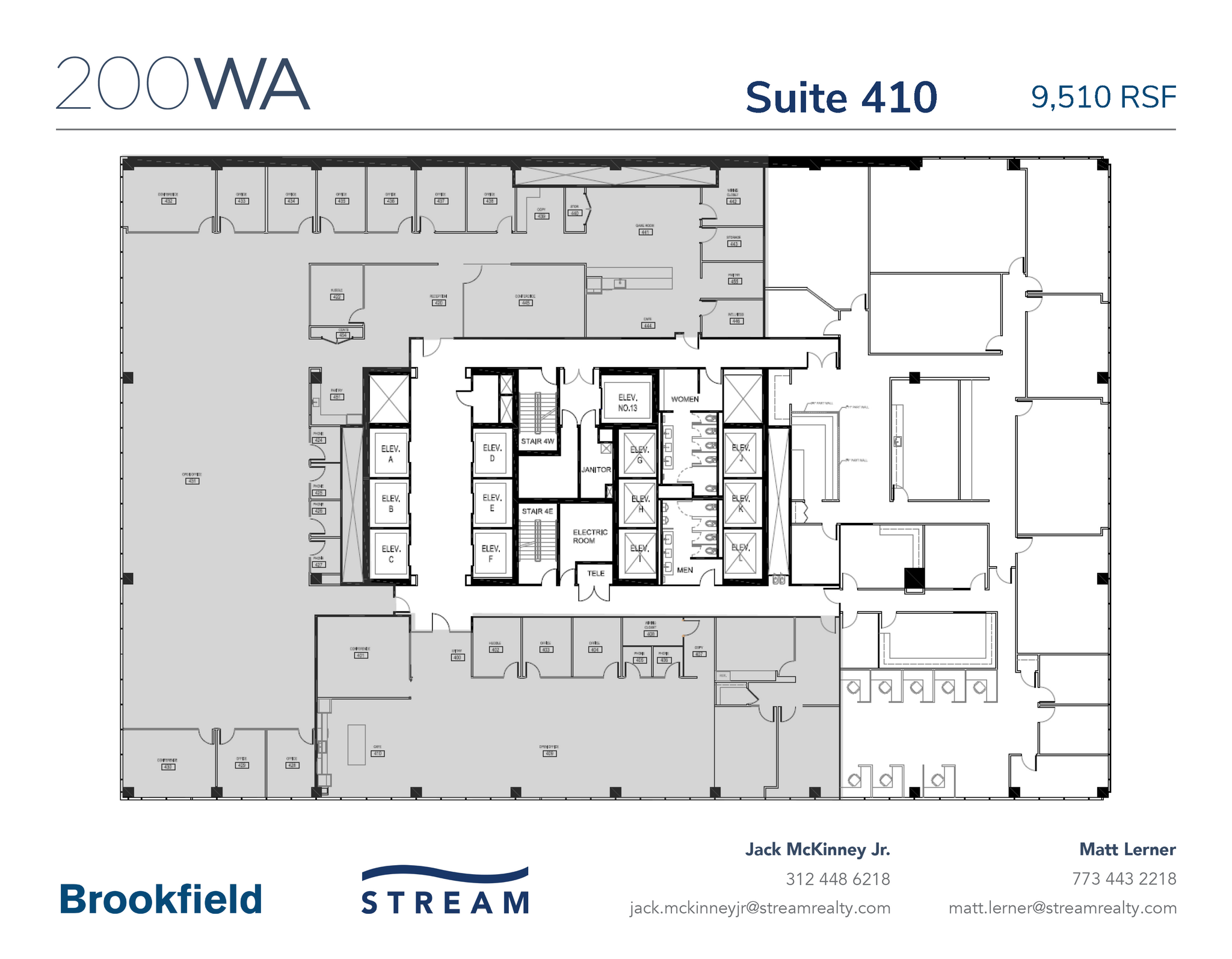 200 W Adams St, Chicago, IL à louer Plan d’étage– Image 1 sur 1