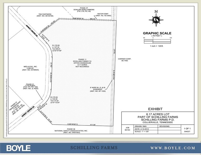 100 N Market Center Dr, Collierville, TN à vendre - Plan de site – Image 3 sur 4