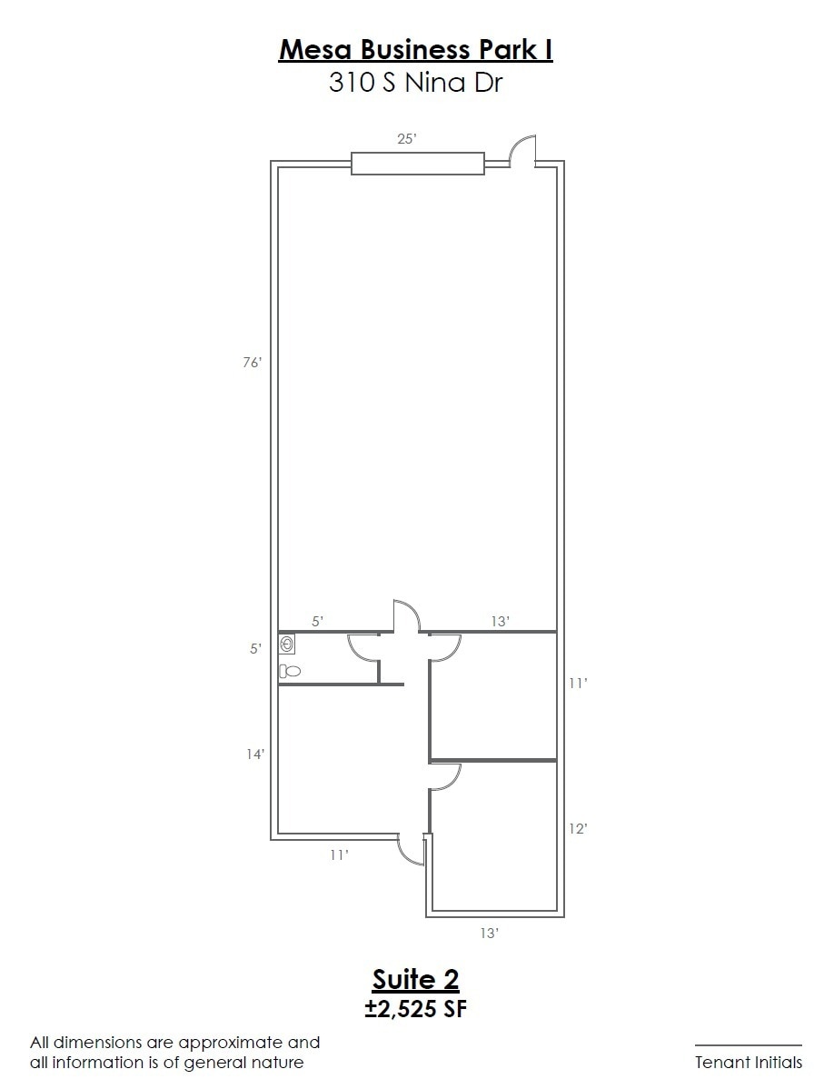 325 S Westwood St, Mesa, AZ à louer Plan d’étage– Image 1 sur 1