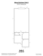 325 S Westwood St, Mesa, AZ à louer Plan d’étage– Image 1 sur 1