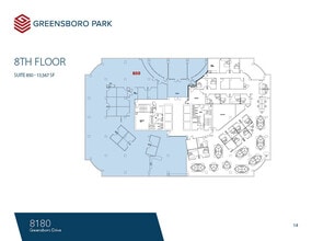 8180-8200 Greensboro Dr, McLean, VA à louer Plan d’étage– Image 1 sur 1