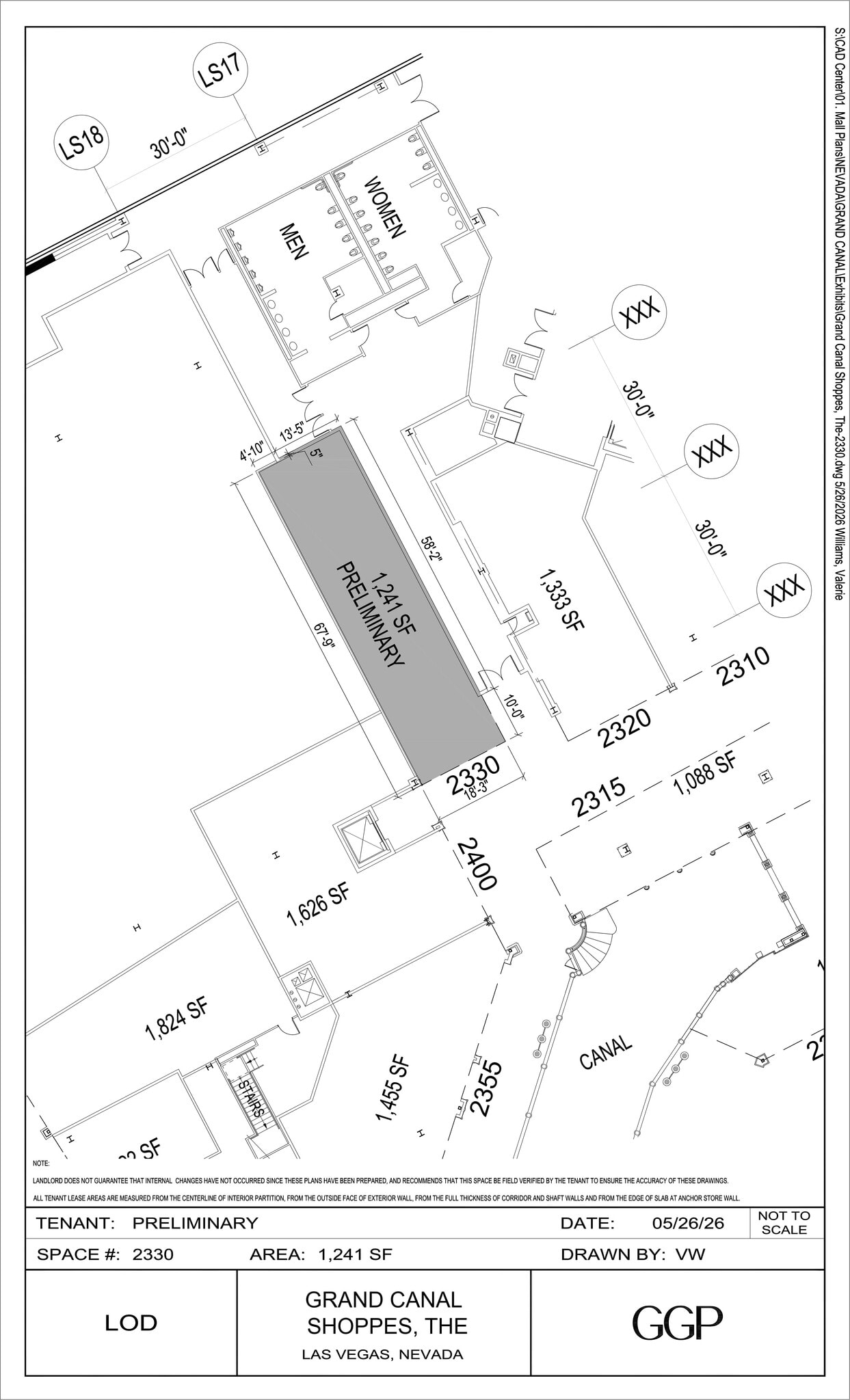 3325 S Las Vegas Blvd, Las Vegas, NV à louer Plan de site– Image 1 sur 1