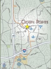 1050 Crown Pointe Pkwy, Atlanta, GA - VUE AÉRIENNE  vue de carte - Image1