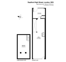 202 Deptford High St, Londres à louer Plan d’étage type– Image 2 sur 5