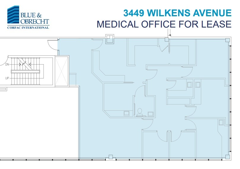 3449 Wilkens Ave, Baltimore, MD à louer Plan d’étage– Image 1 sur 1