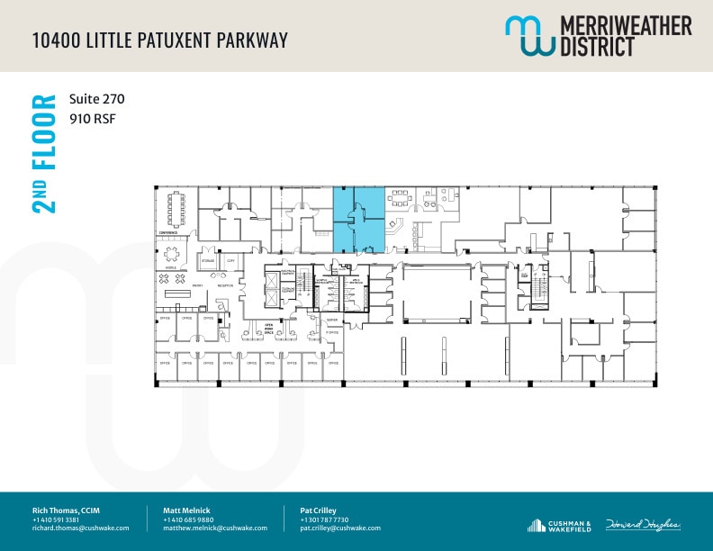 10480 Little Patuxent Pky, Columbia, MD à louer Plan d’étage– Image 1 sur 1