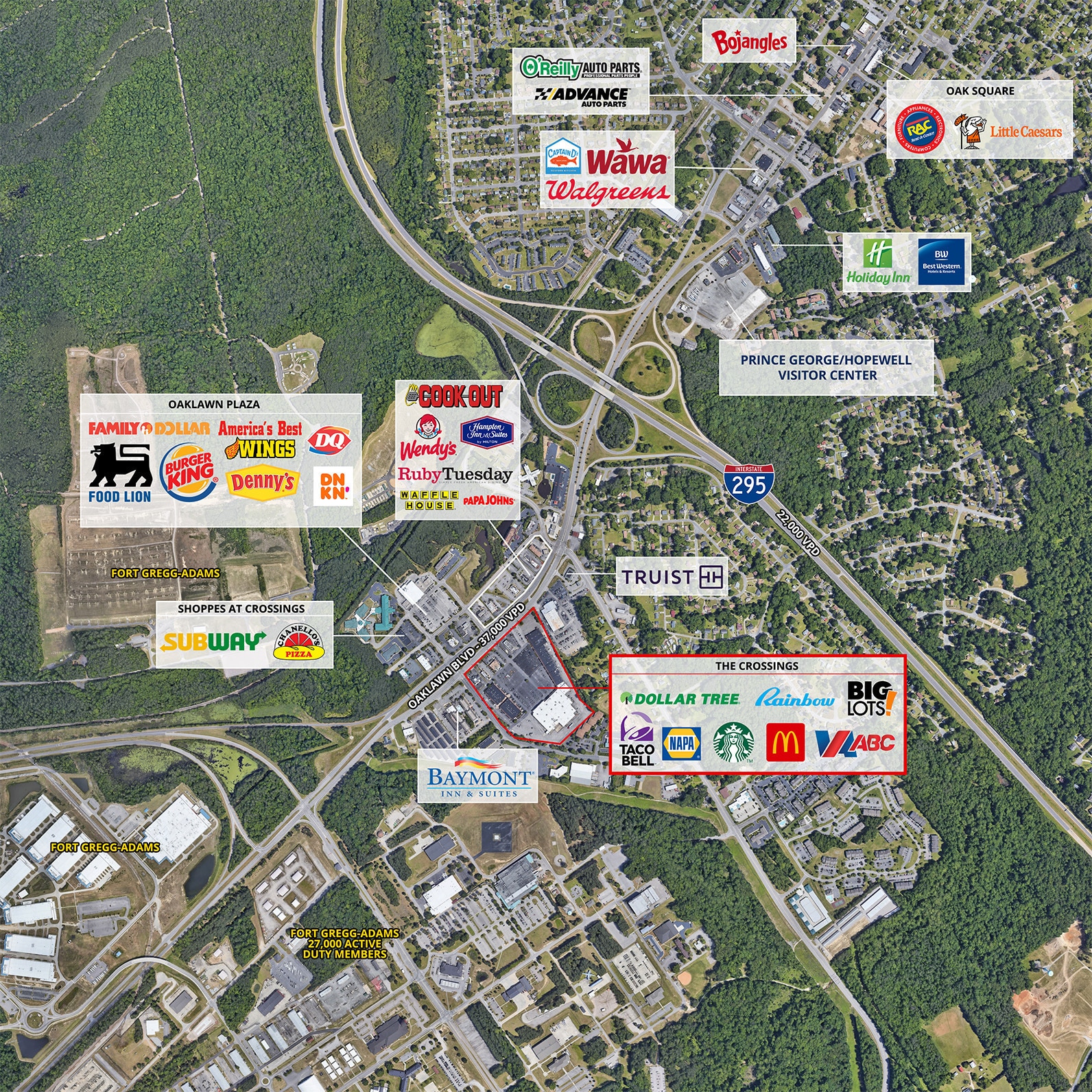 5200-5260 Oaklawn Blvd, Hopewell, VA à louer Carte– Image 1 sur 2