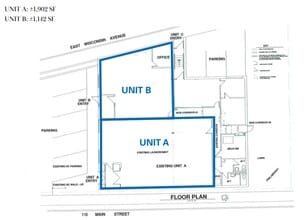 115 Main St, Pewaukee, WI à louer Plan d’étage– Image 1 sur 1