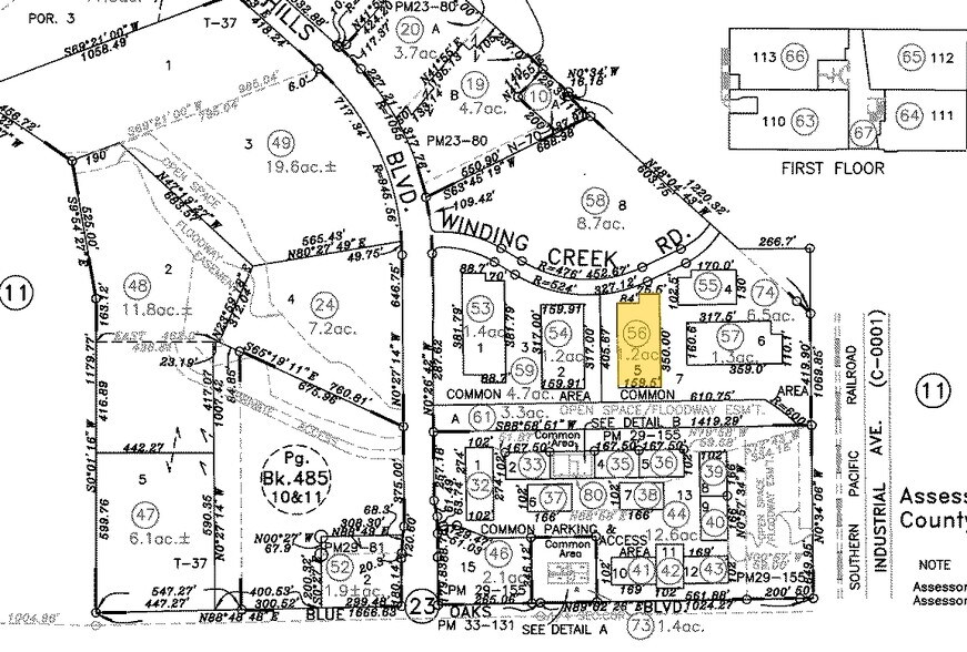 1020 Winding Creek Rd, Roseville, CA à louer - Plan cadastral – Image 2 sur 2