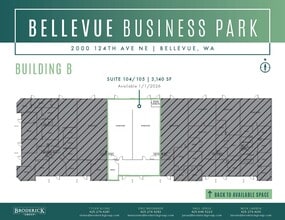 2000 124th Ave NE, Bellevue, WA à louer Plan d’étage– Image 1 sur 1