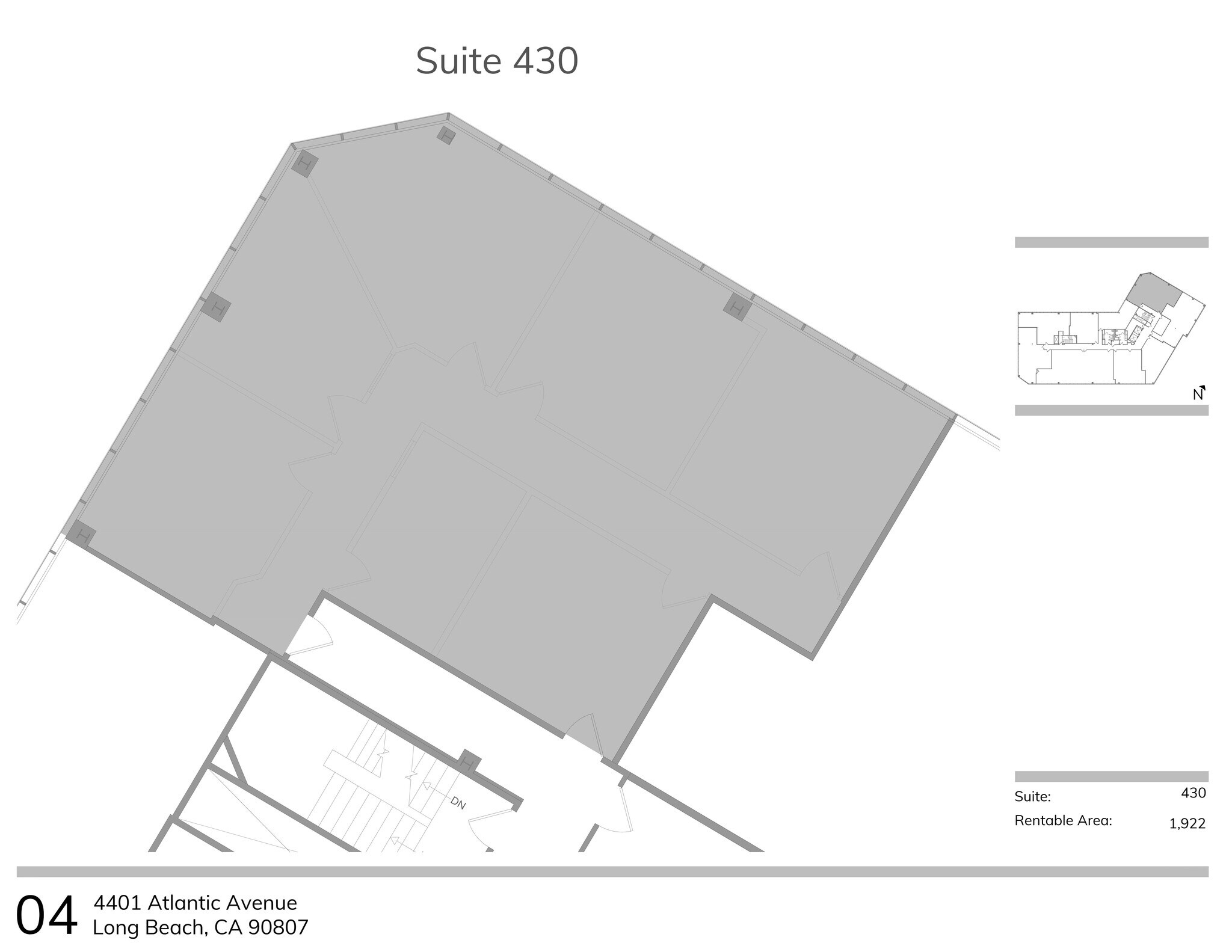 4401 N Atlantic Ave, Long Beach, CA à louer Plan de site– Image 1 sur 1