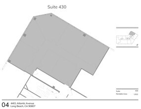 4401 N Atlantic Ave, Long Beach, CA à louer Plan de site– Image 1 sur 1