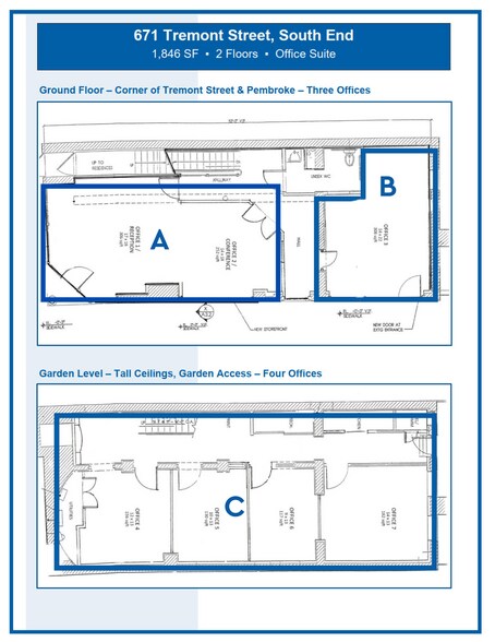 671 Tremont St, Boston, MA à louer - Plan d’étage – Image 2 sur 35
