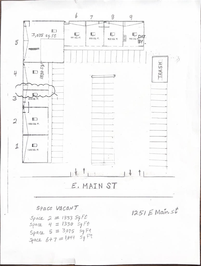 1251 E Main St, Barstow, CA à louer Plan d’étage– Image 1 sur 2