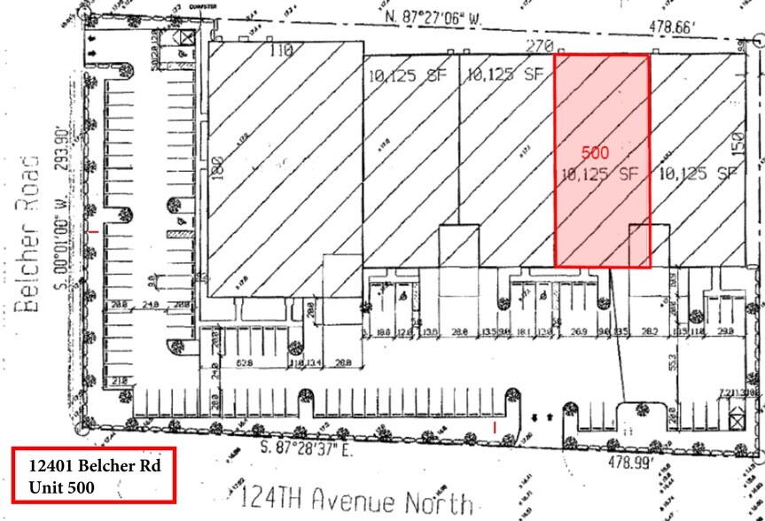 12401 Belcher Rd S, Largo, FL à louer - Plan de site – Image 3 sur 3